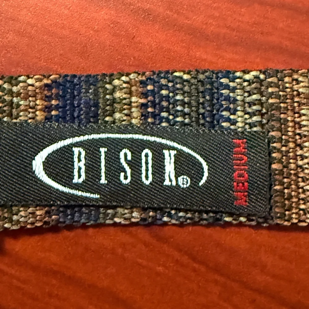 Bison Designs Belt Woven Nylon Adjustable Unisex Gorpcore Earth Tone Hiking Tech